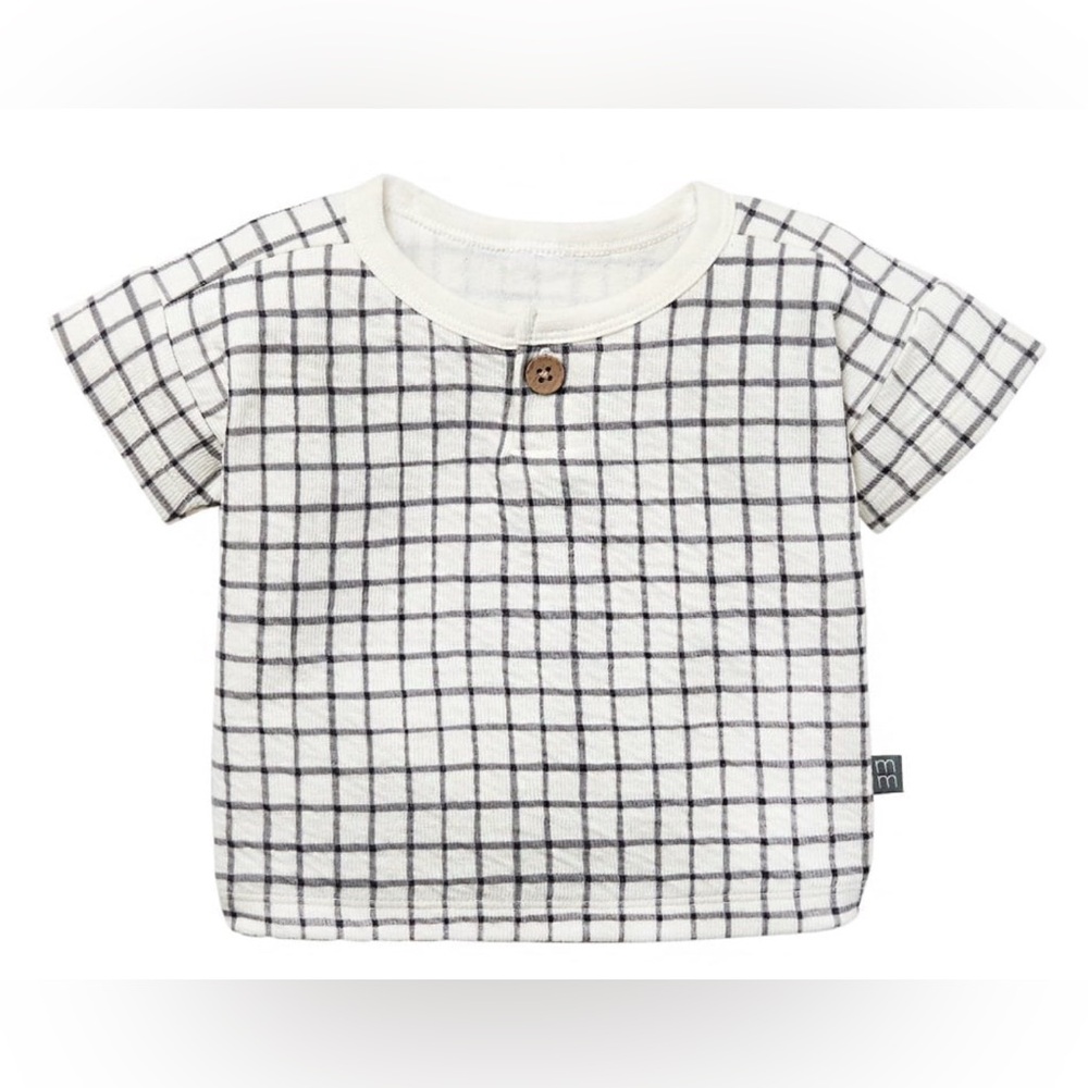 Modern Moments By Gerber Gender Neutral Boxy Short Sleeve Baby Shirt 0 - 3 Month